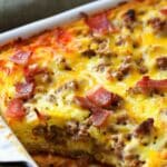 Breakfast Casserole with Biscuits