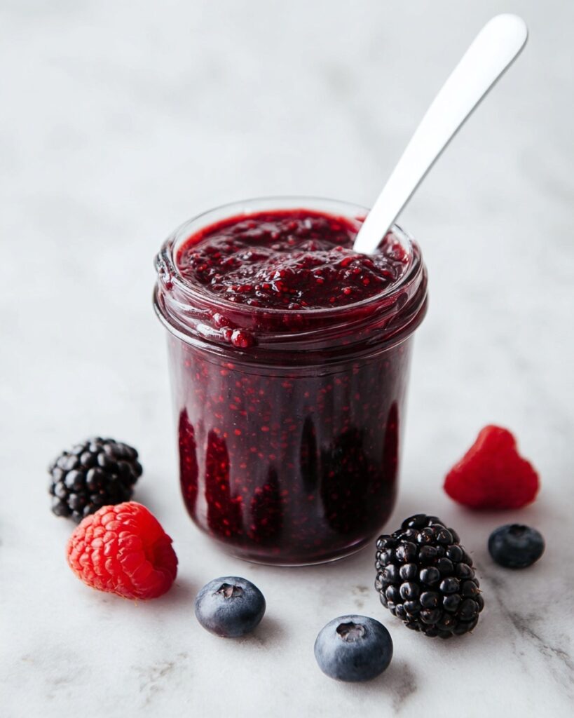 Triple Berry Chia Seed Jam Recipe