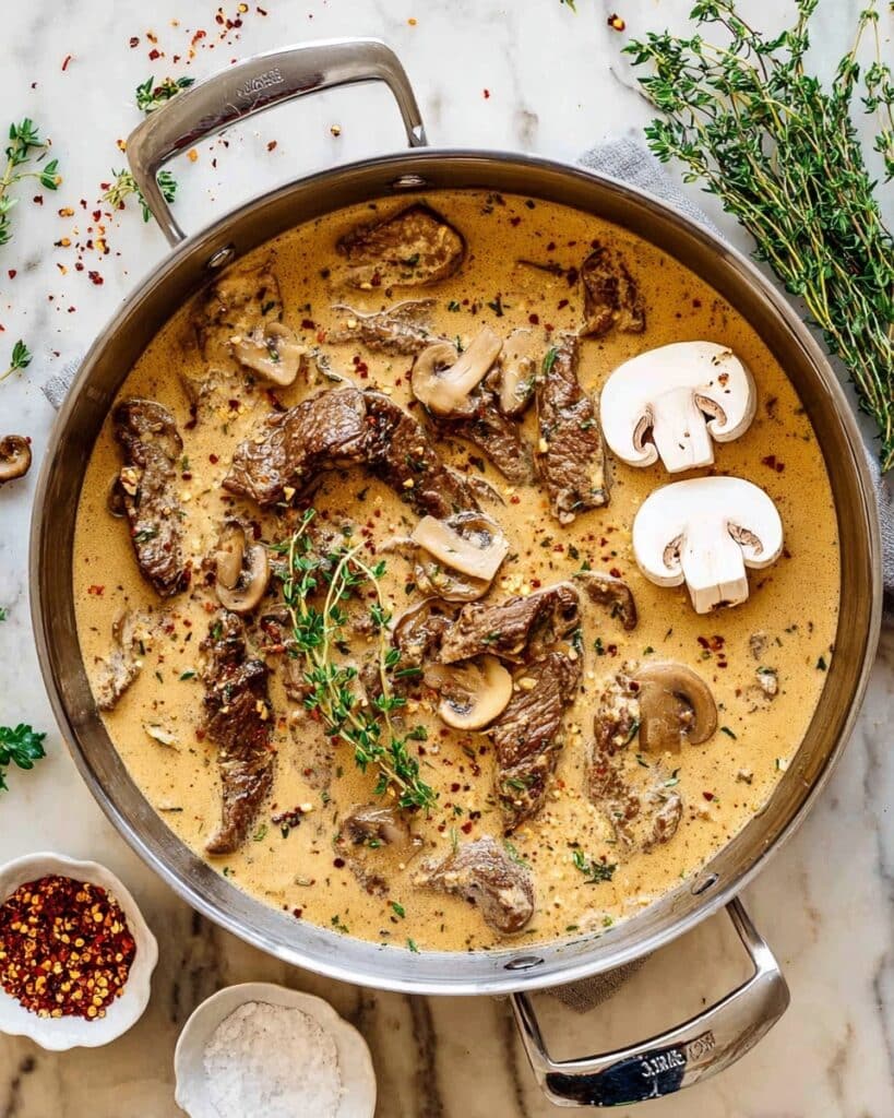 Creamy Keto Beef Stroganoff Recipe