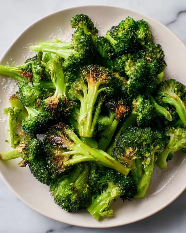 Air Fryer Broccoli with Parmesan Recipe