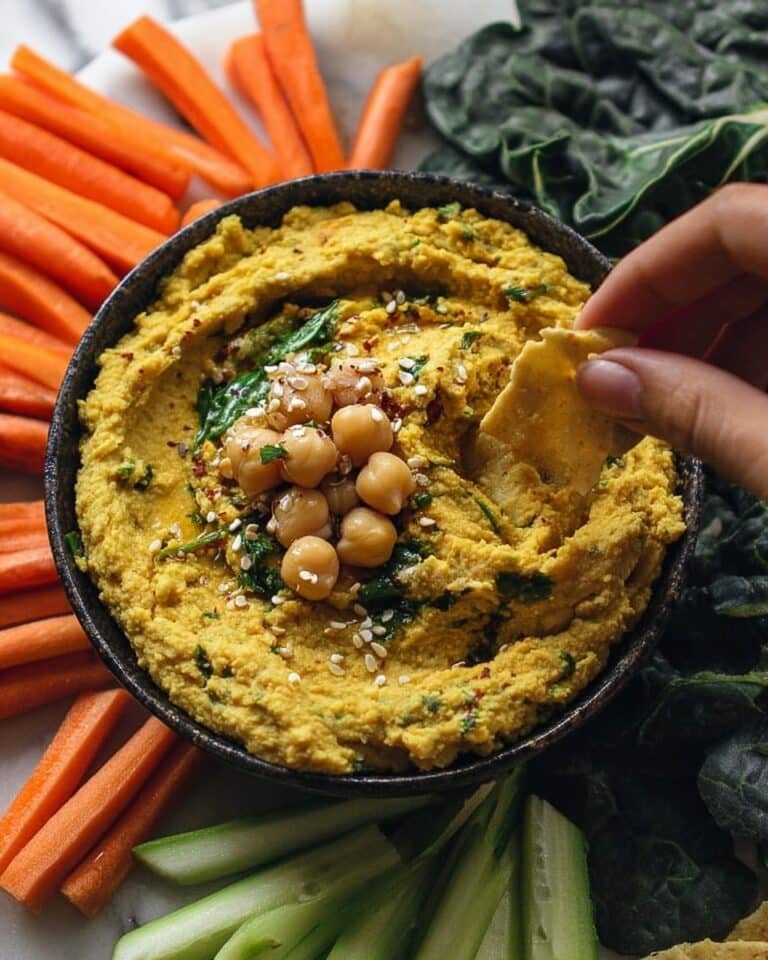 Ginger & Turmeric Hummus Recipe