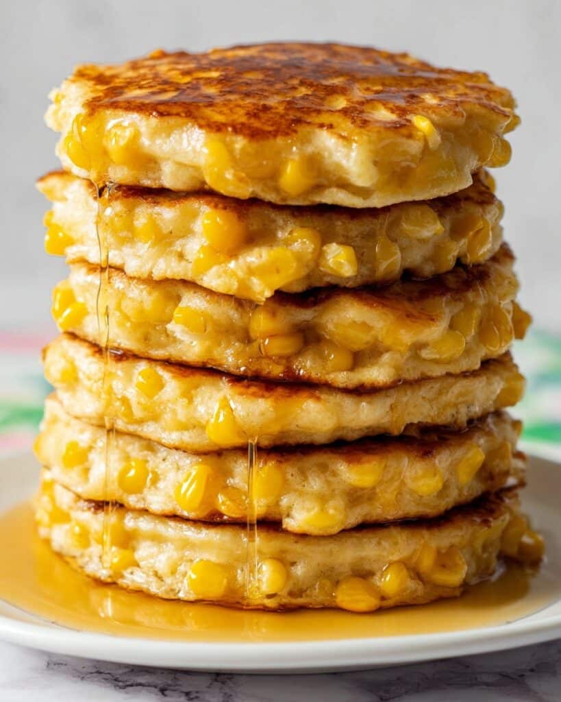 Fluffy Fresh Corn Pancakes Recipe