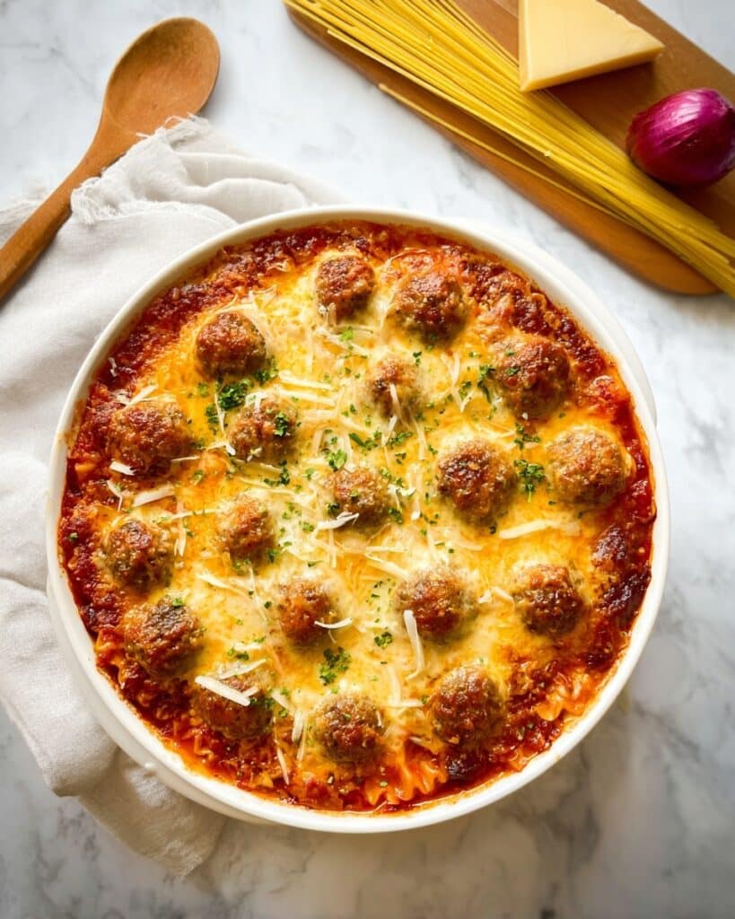 Best Baked Spaghetti and Meatballs Recipe