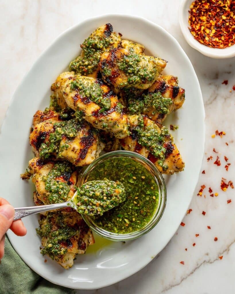 Grilled Chimichurri Chicken Thighs Recipe