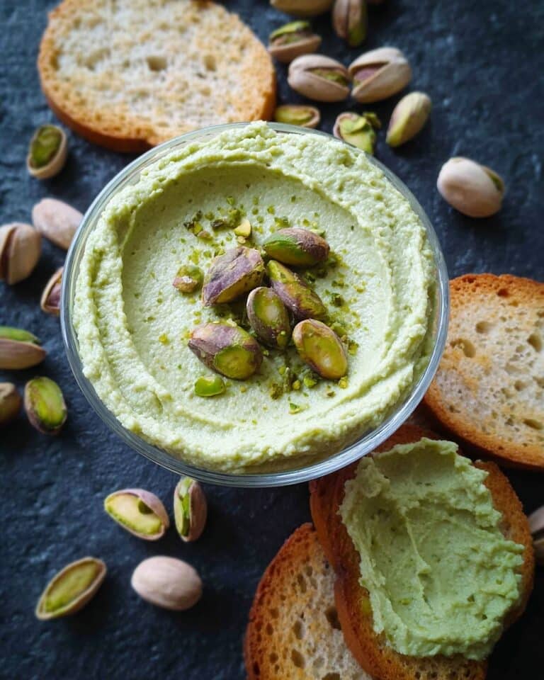 Savory Italian Pistachio Spread with Mascarpone, Lemon, and Basil Recipe
