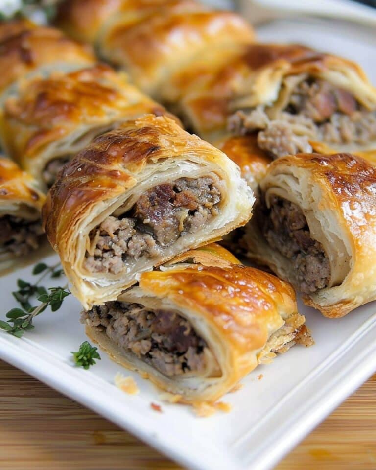 Beef and Horseradish Sausage Rolls