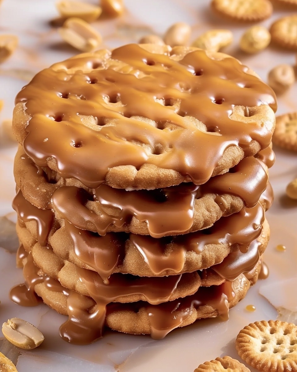 Caramel Peanut Ritz Cracker Bites