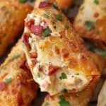 Cheesy Chicken Garlic Butter Egg Rolls