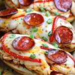 Chicken Pepperoni Pizza Melts