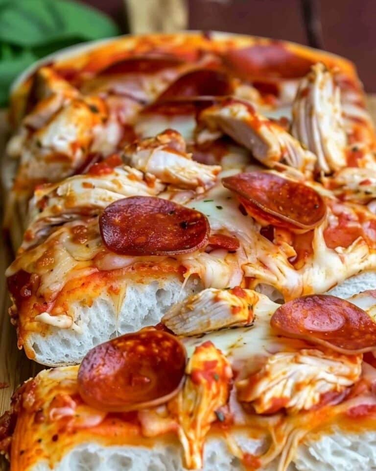 Chicken Pepperoni Pizza Melts
