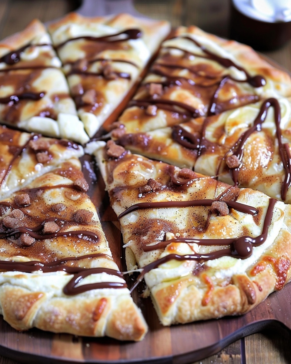 Cinnamon-Sugar Pizza Made with Crescent Rolls