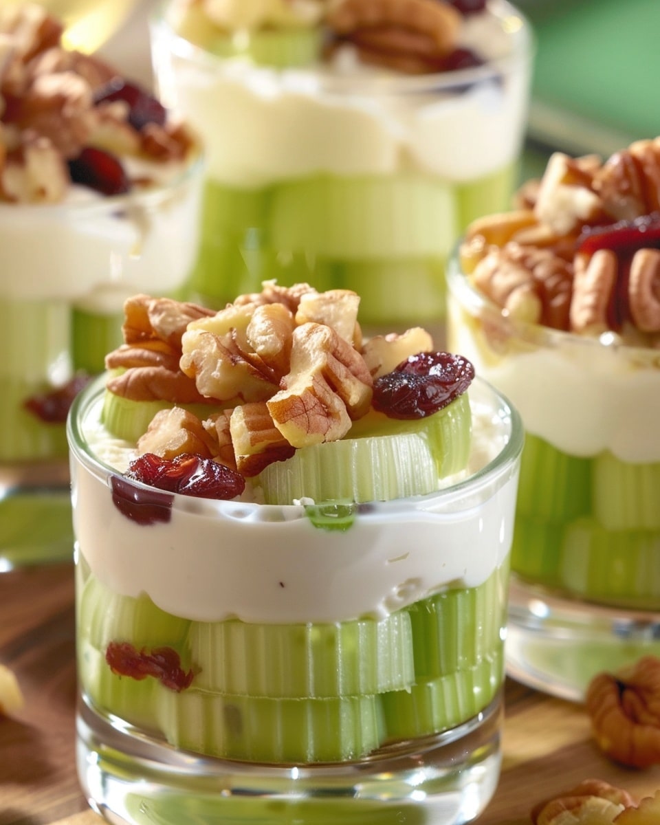Cranberry Pecan Cream Cheese Celery Bites