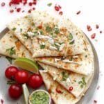 Crispy Baked Quesadillas with Ground Turkey and Black Beans