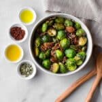 Crispy Brussel Sprout Salad with Lemon Dressing