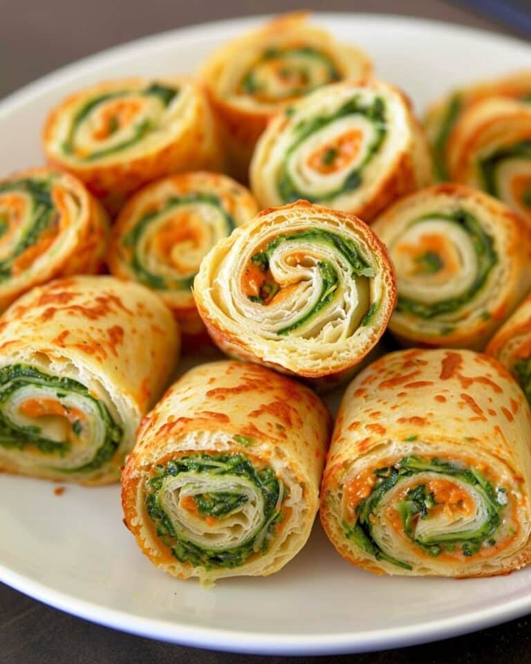 Easy Cheesy Spinach Rolls
