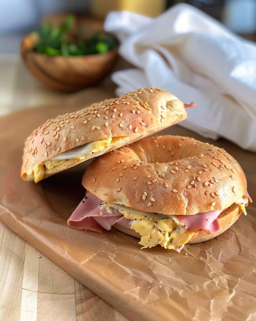 Egg and Cheese Bagel Thins