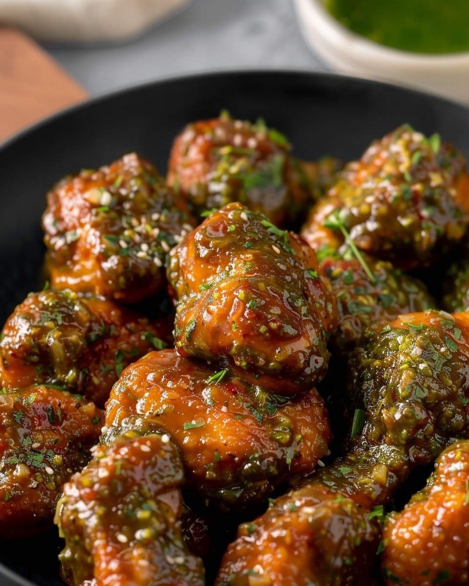 Green Garlic Chilli Chicken
