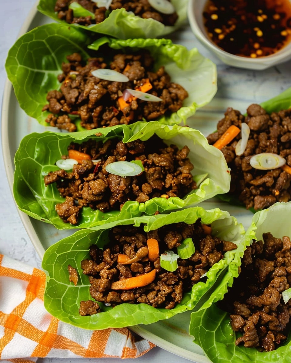 Ground Beef Lettuce Wraps