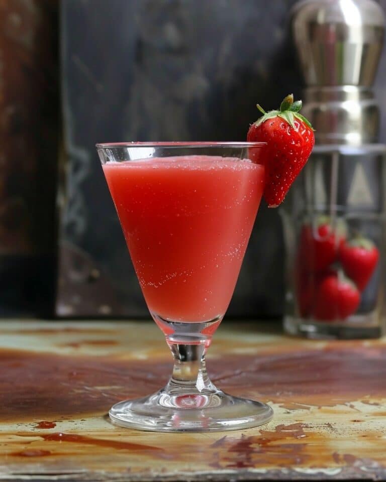Homemade Strawberry Puree Recipe For Cocktails & Drinks
