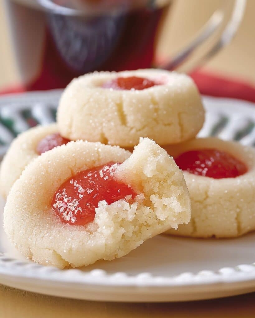 Sugar-Free Jam-Filled Butter Cookie Bites