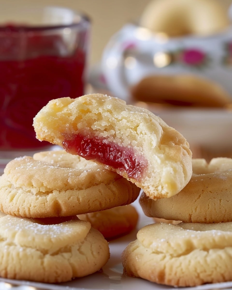 Sugar-Free Jam-Filled Butter Cookie Bites