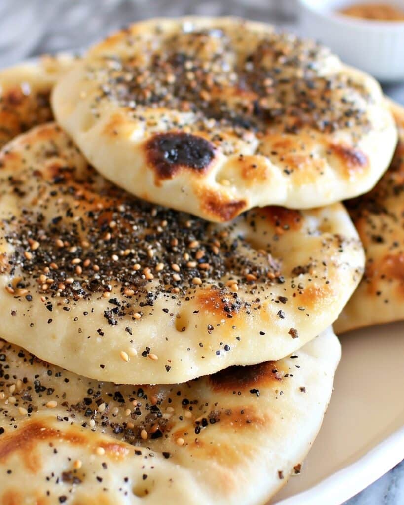 Manakish Zaatar and Jibneh Recipe