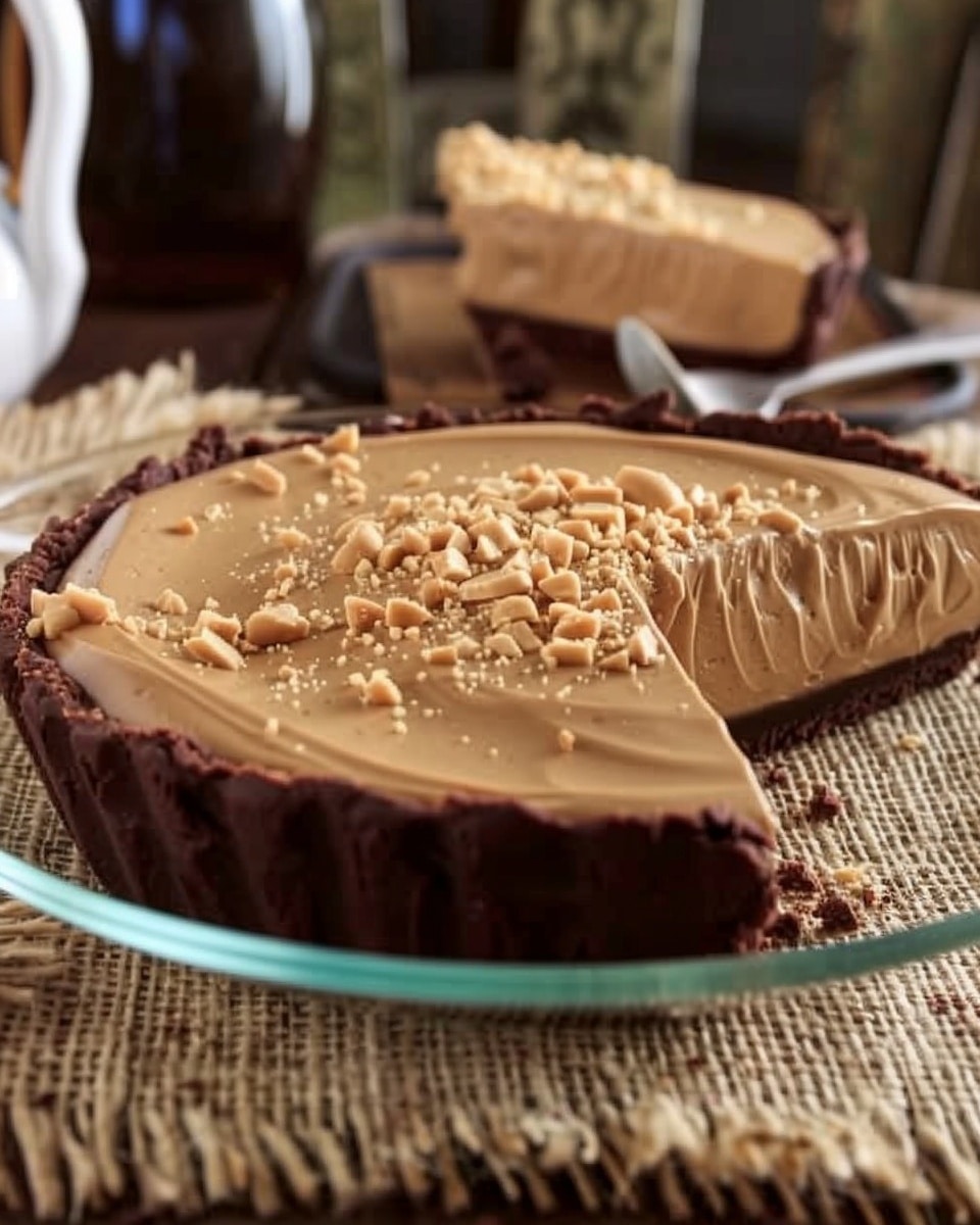 No-Bake Chocolate Peanut Butter Cream Pie