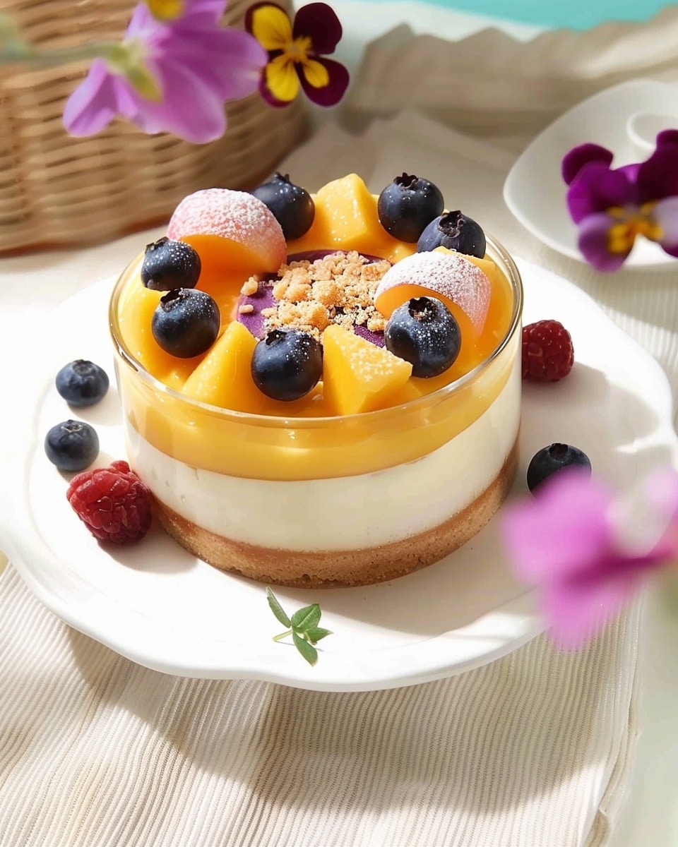 No-Bake Mango Mousse Cake (Easy & Creamy Summer Dessert!)