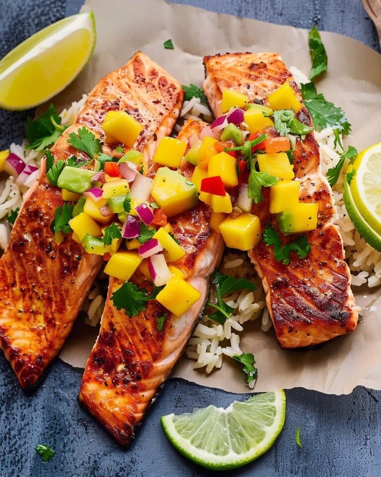 Salmon with Mango Salsa