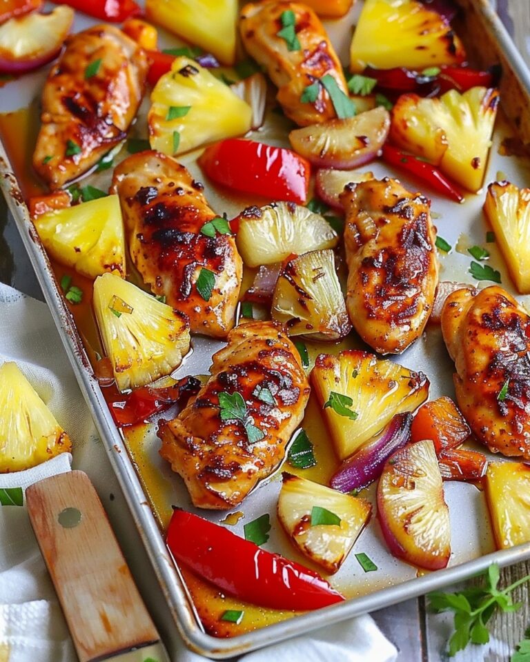 Sheet Pan Hawaiian Pineapple Chicken