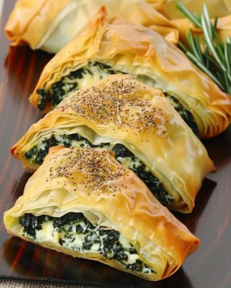 Spinach & Cheese Phyllo Triangles