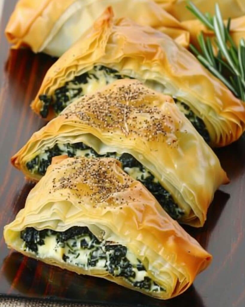 Spinach & Cheese Phyllo Triangles