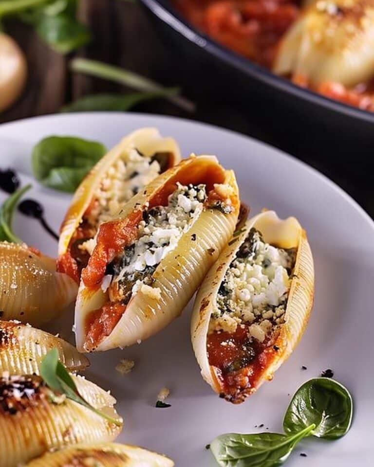 Spinach and Ricotta Stuffed Shells