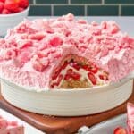 Strawberry Crunch Cheesecake Cake