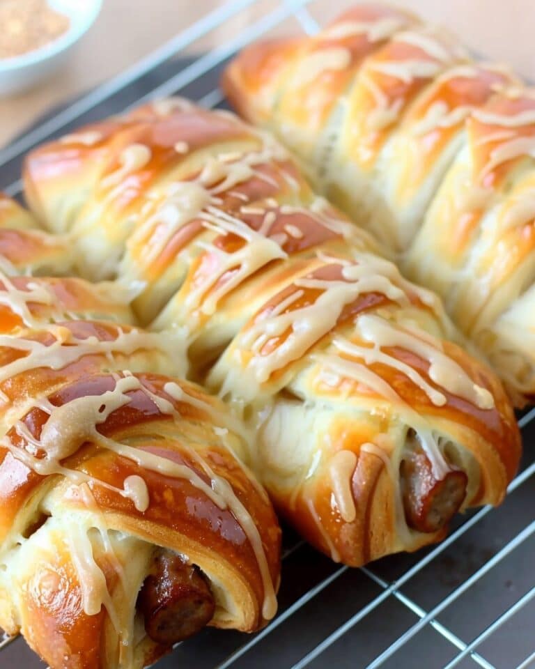 Stuffed Sausage Bread Rolls