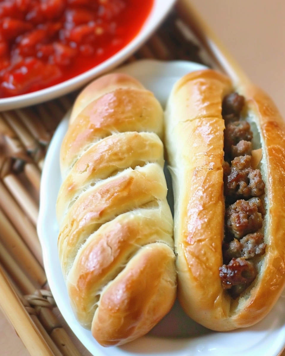 Stuffed Sausage Bread Rolls