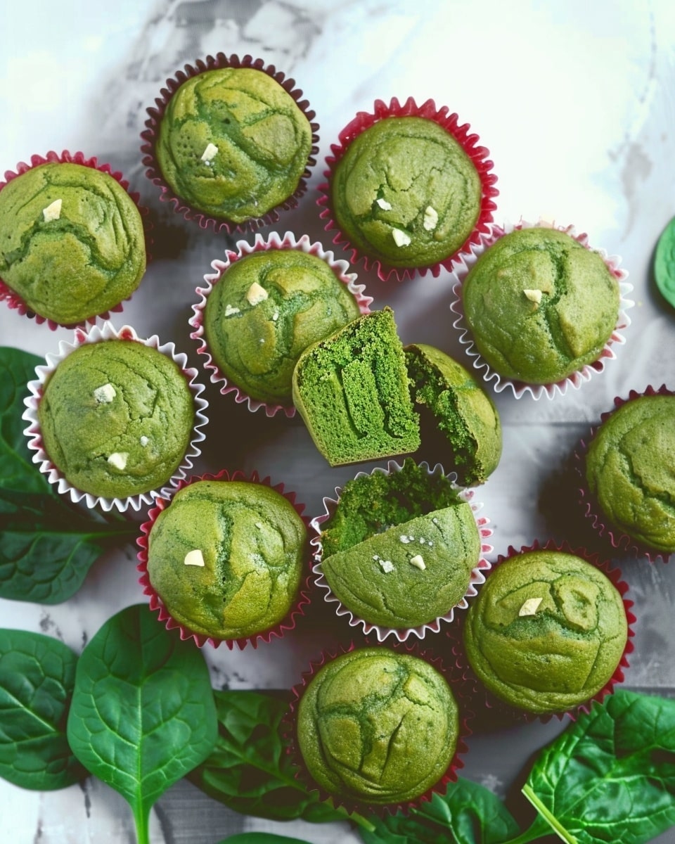 Sweet Spinach Muffins With Banana