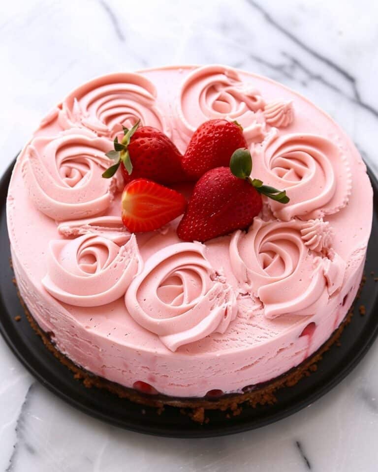 Strawberry Shortcake Ice Cream Cake