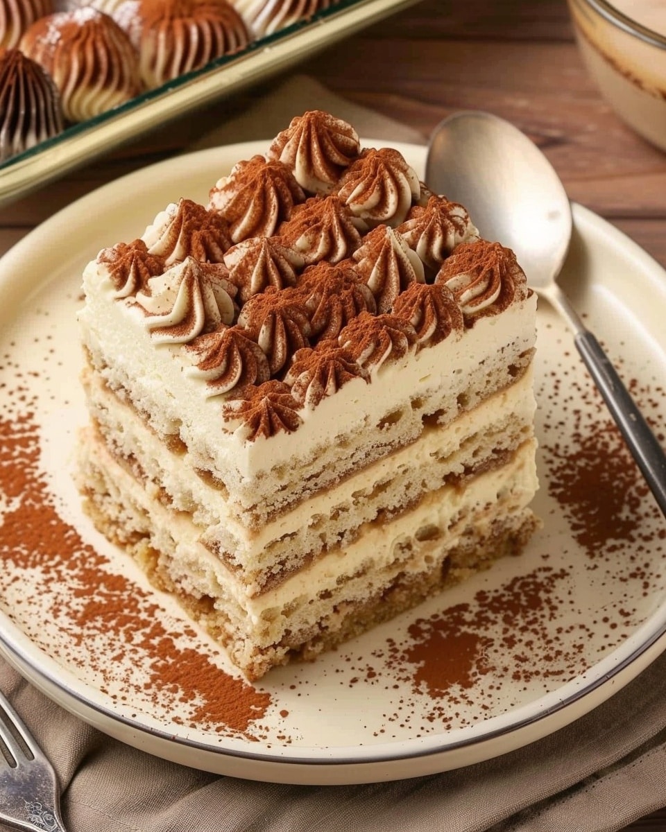 Tiramisu Milk Cake (Two-Layer)
