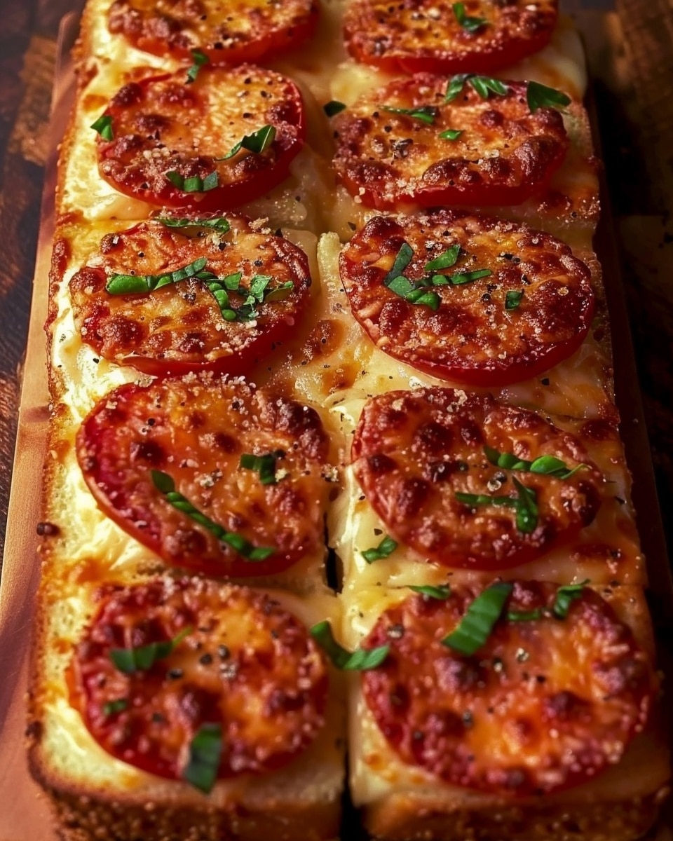 Tomato Basil Garlic Bread