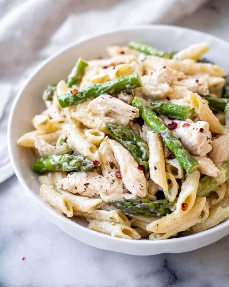 Creamy Chicken and Asparagus Pasta Recipe