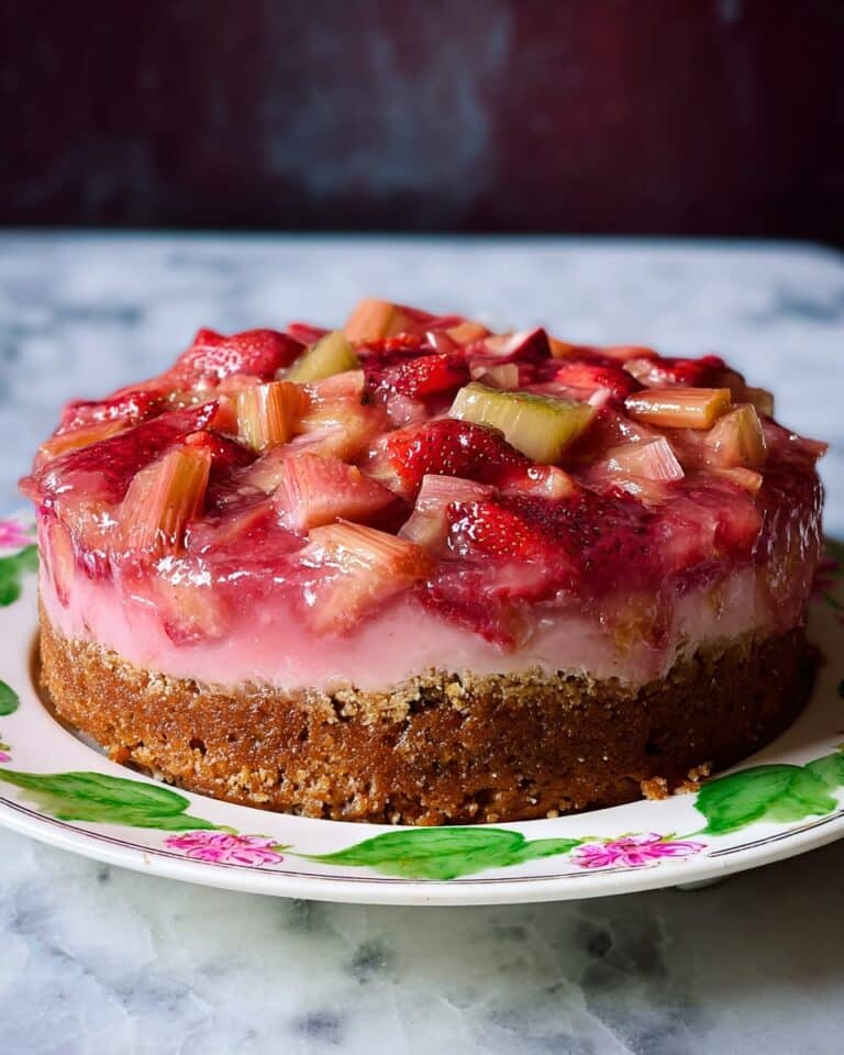 Strawberry Rhubarb Upside Down Cake Recipe
