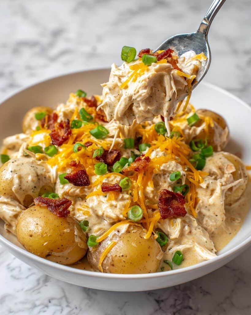 Slow Cooker Loaded Chicken and Potatoes Recipe