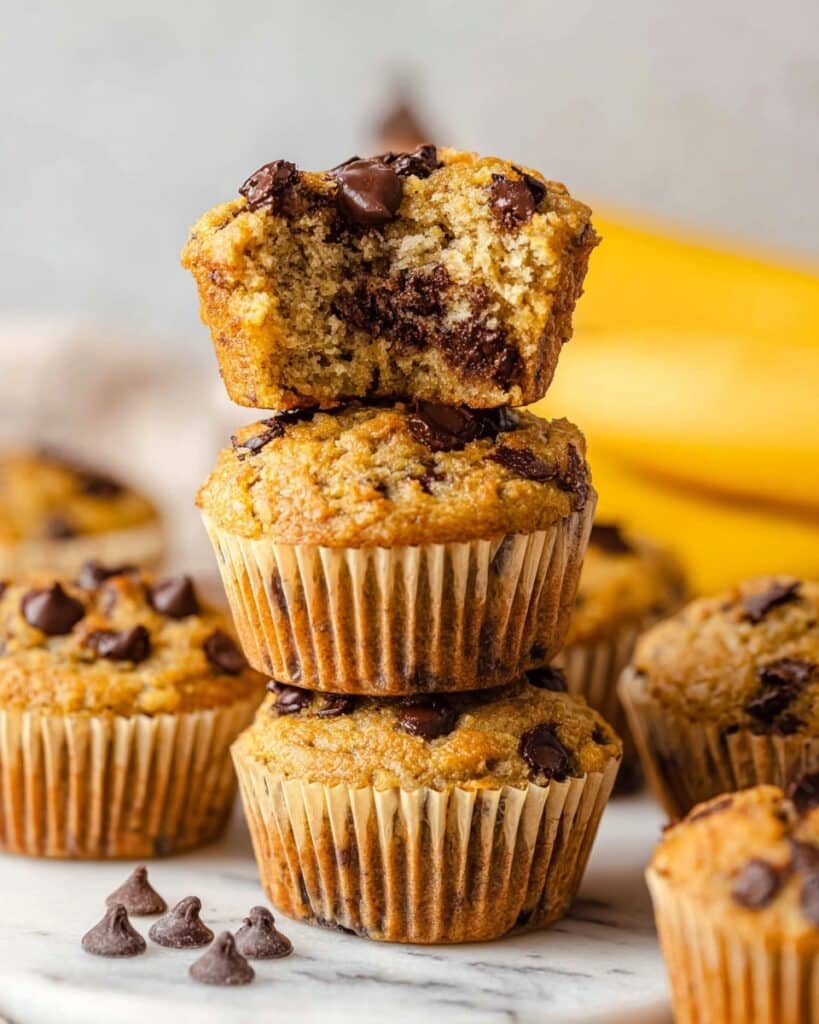 Gluten-Free Banana Bread Muffins with Chocolate Chips Recipe