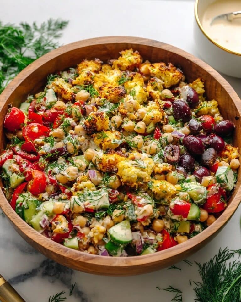 Greek-Style Crispy Potato Salad with Tzatziki Recipe