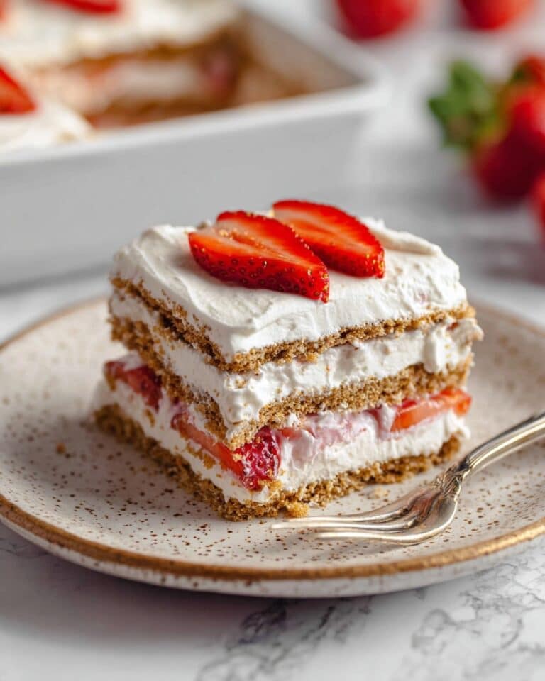 Strawberry Coconut No-Bake Icebox Cake Recipe