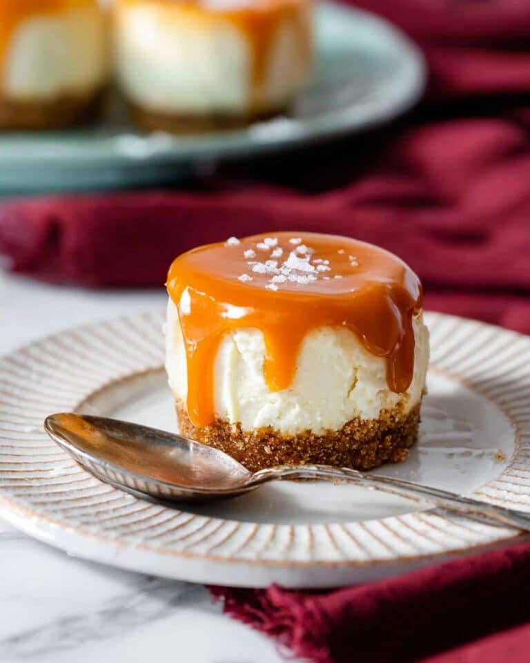Mini Salted Caramel Cheesecakes Recipe