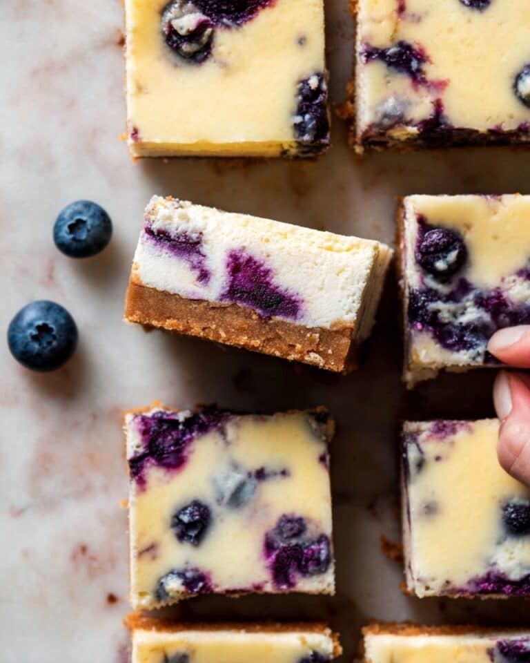Lemon Blueberry Cheesecake Bars Recipe
