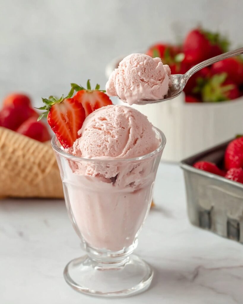 Creamy Roasted Strawberry Ice Cream Recipe