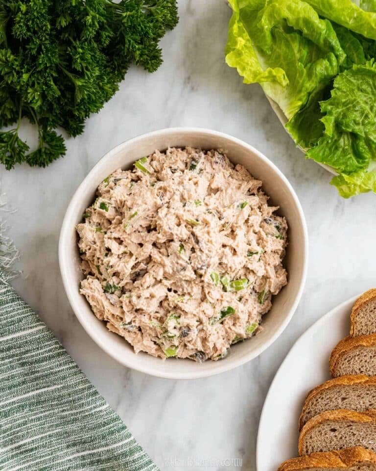 Classic Tuna Salad with Celery, Red Onion, and Dill Recipe